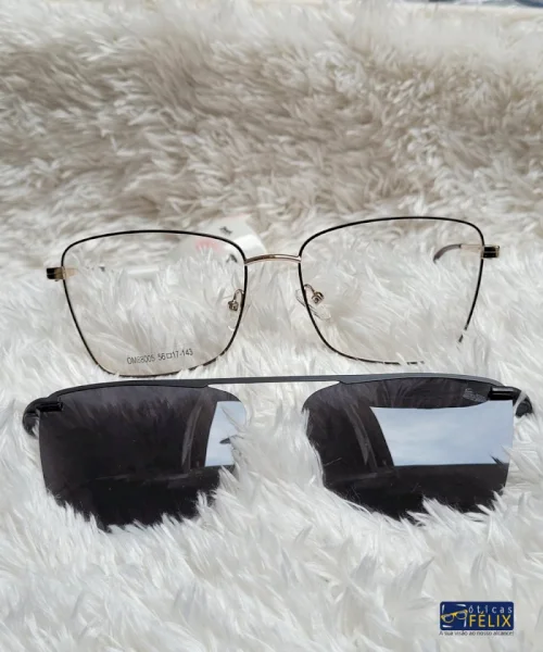 Óculos Romma para Grau Clip-on 2 em 1 